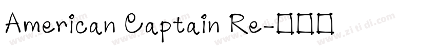 American Captain Re字体转换